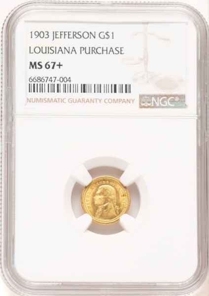 1903 G$1 JEFF NGC Plus 67 NGC