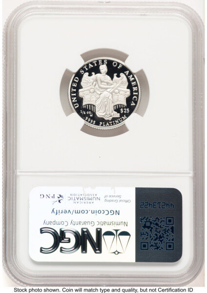 2006-W Proof Platinum Eagle 1/4 oz Brown Label 70 NGC