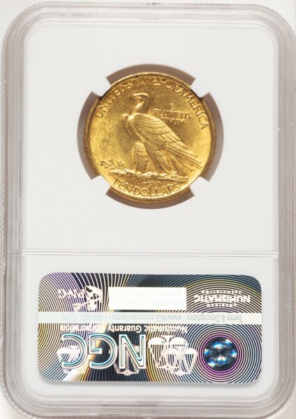 1907 $10 No Motto 62 NGC