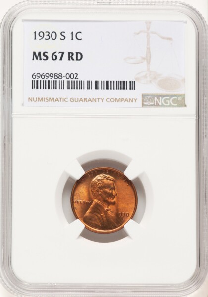 1930-S 1C, RD 67 NGC