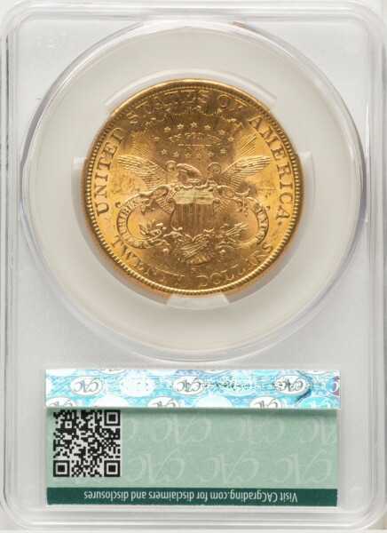 1898-S $20 62 CACG