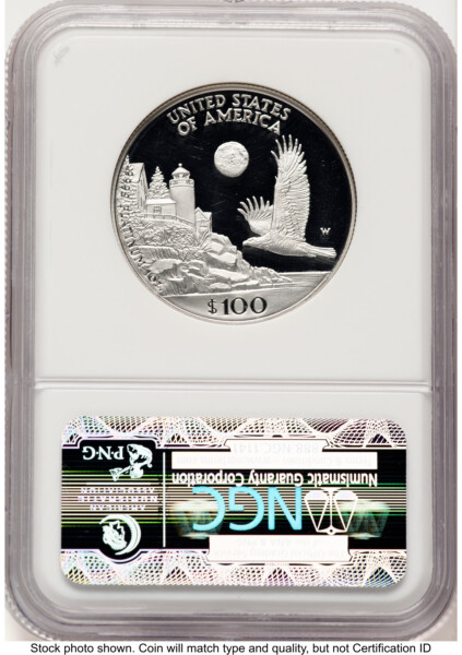 1998-W Proof Platinum Eagle 1 oz Brown Label 70 NGC
