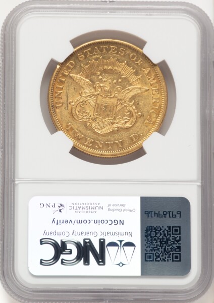 1858 $20 58 NGC