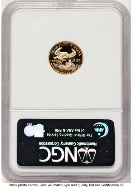 1994-W Proof Gold Eagle 1/10 oz Brown Label 70 NGC
