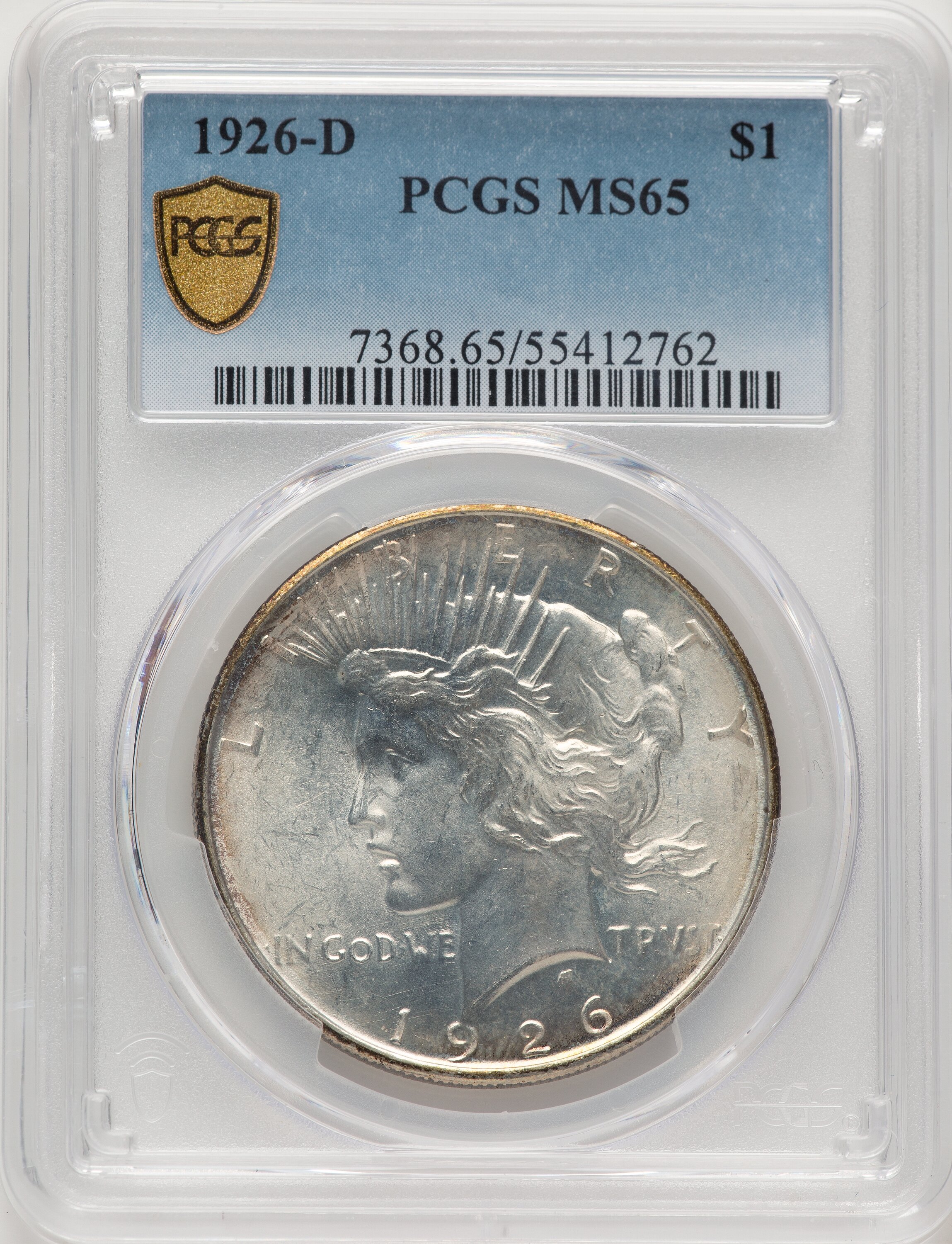 1926-D S$1 PCGS Secure 65 PCGS