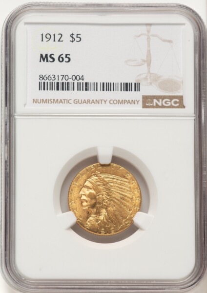 1912 $5 65 NGC