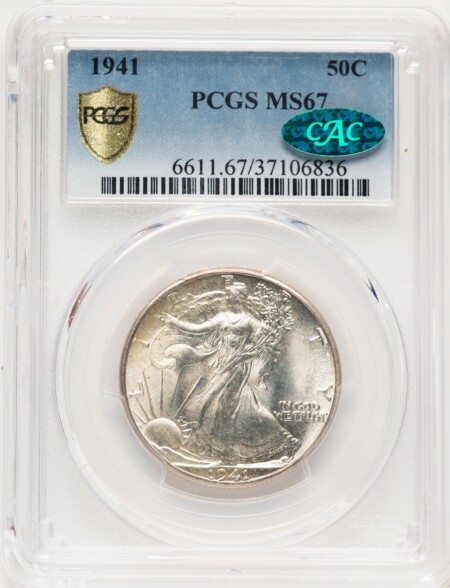 1941 50C CAC PCGS Secure 67 PCGS