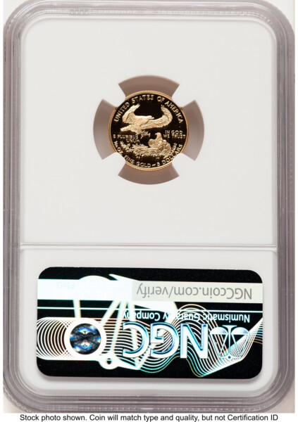 1995-W Proof Gold Eagle 1/10 oz Brown Label 70 NGC