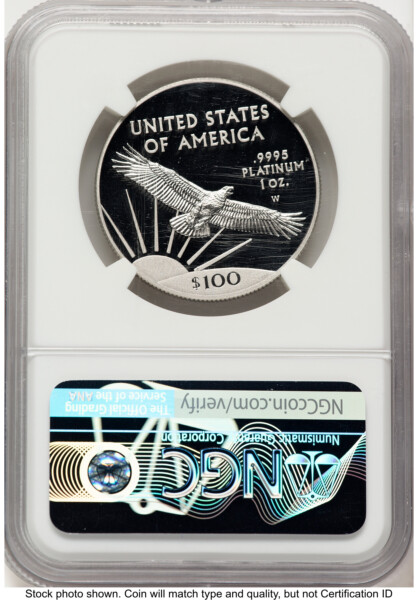 2017-W Proof Platinum Eagle 1 oz Don Everhart 70 NGC