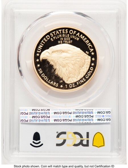 2022-W Proof Gold Eagle 1 oz Blue Gradient 70 PCGS