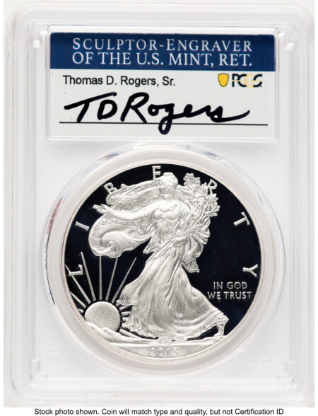 2013-W Proof Silver Eagle 1 oz TD Rogers 70 PCGS
