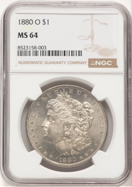 1880-O S$1 64 NGC