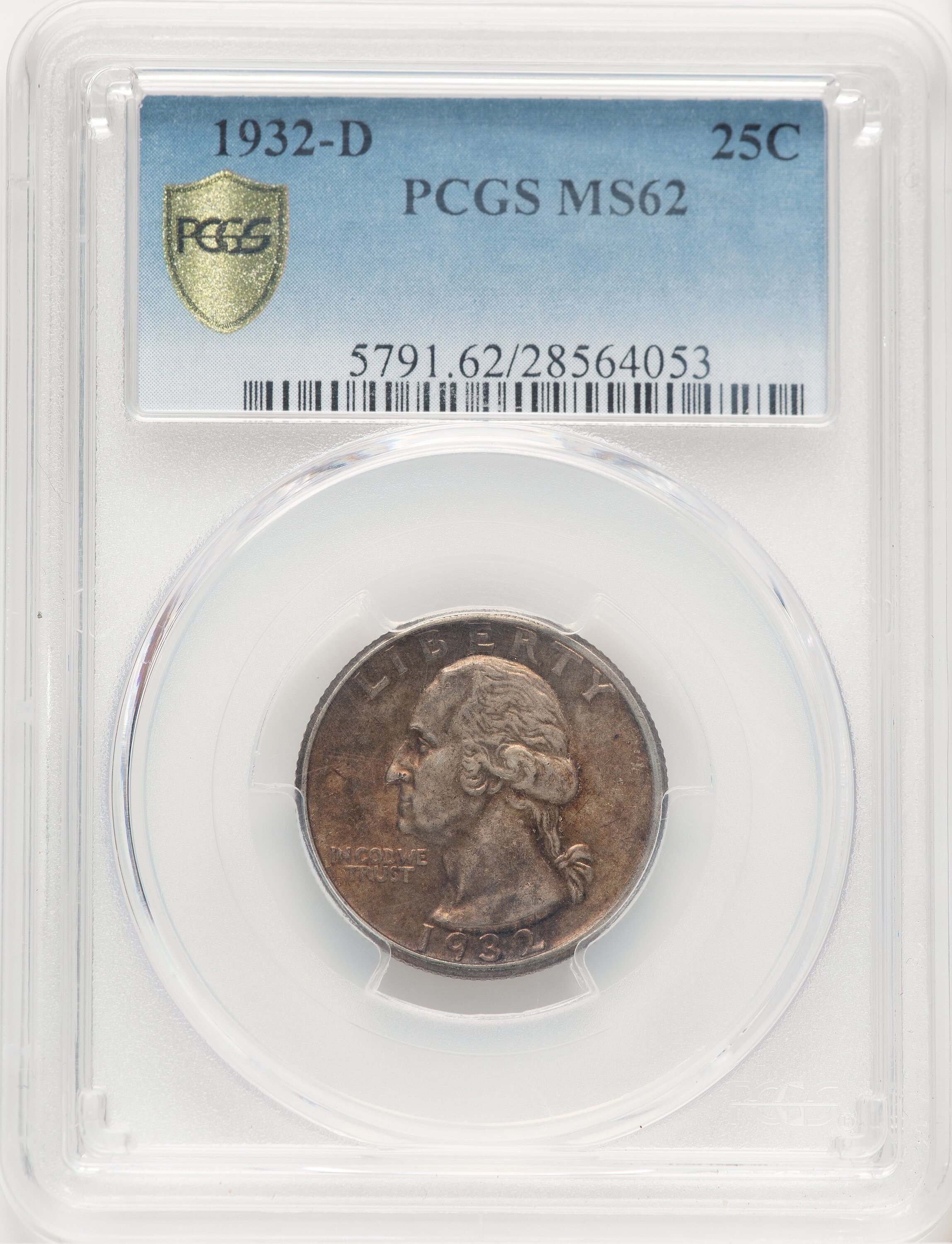 1932-D 25C PCGS Secure 62 PCGS