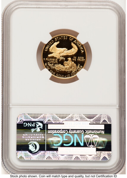 1994-W Proof Gold Eagle 1/4 oz Brown Label 70 NGC