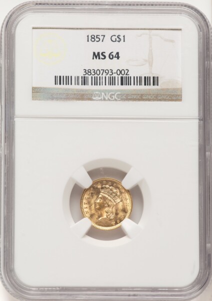 1857 G$1 64 NGC
