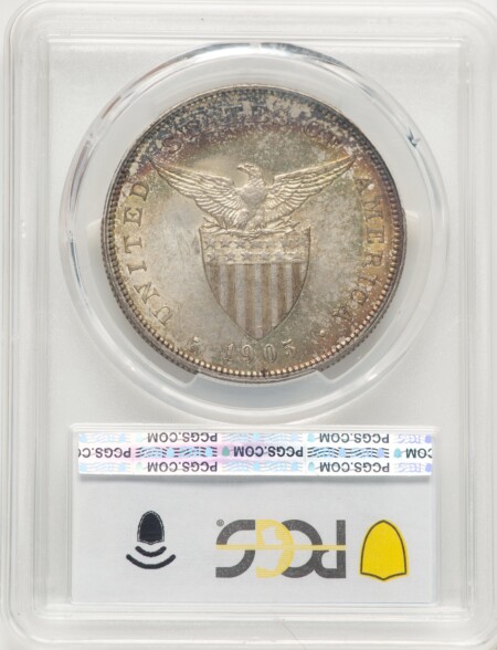 1905-S Peso PCGS Secure 61 PCGS