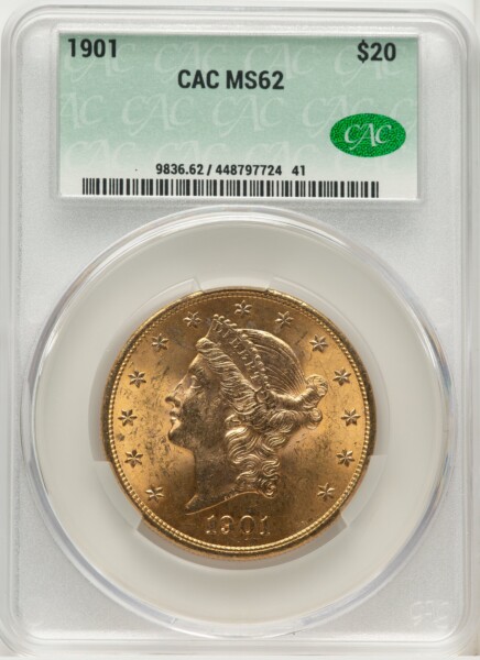 1901 $20 62 CACG