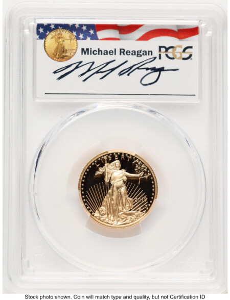 2019-W Proof Gold Eagle 1/4 oz Reagan Legacy Series Michael Reagan 70 PCGS