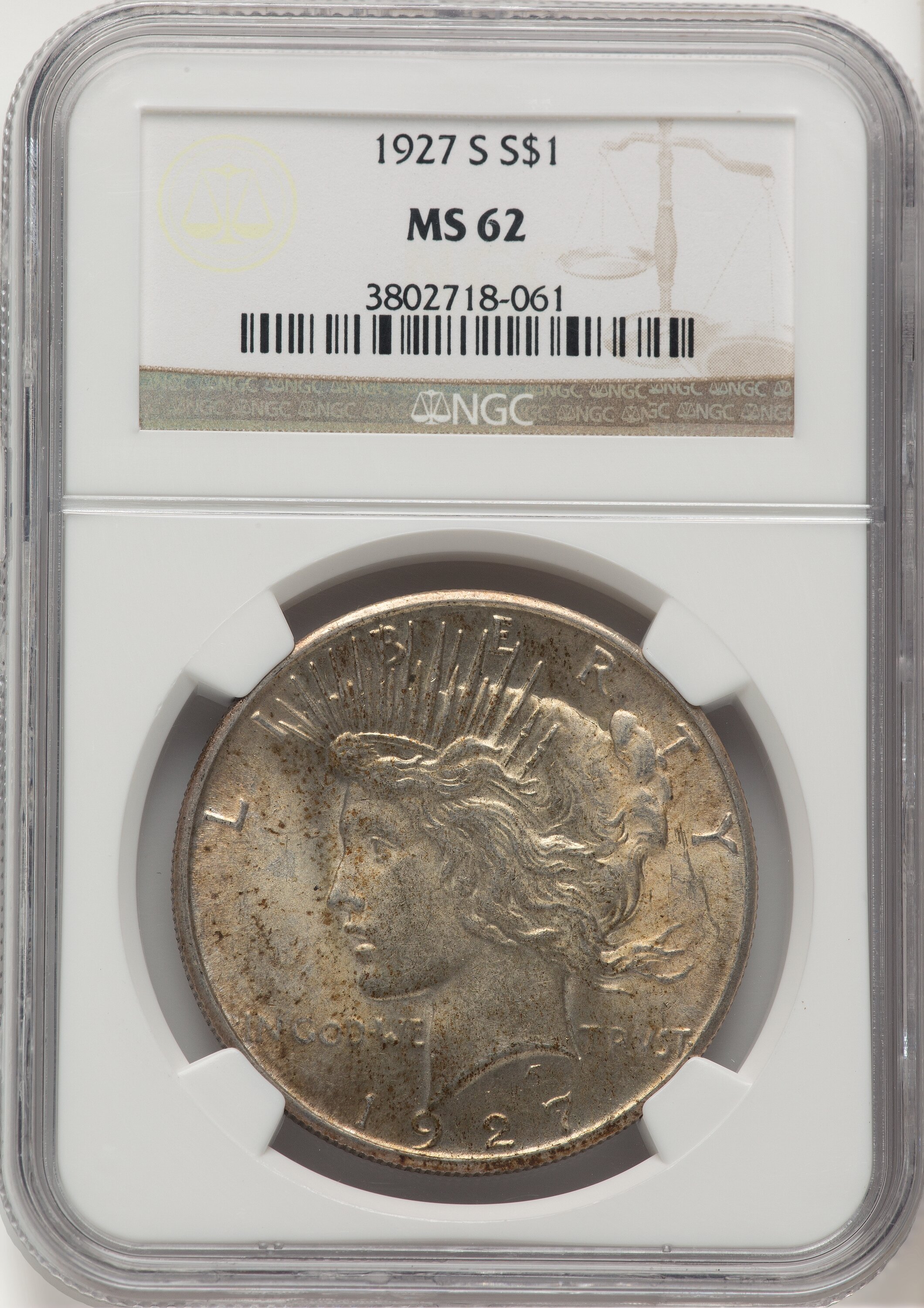 1927-S S$1 62 NGC