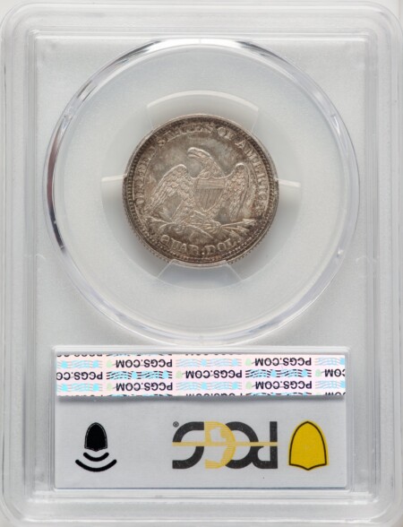 1862 25C PCGS Secure 65 PCGS