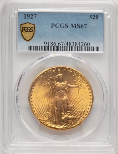 1927 $20 PCGS Secure 67 PCGS