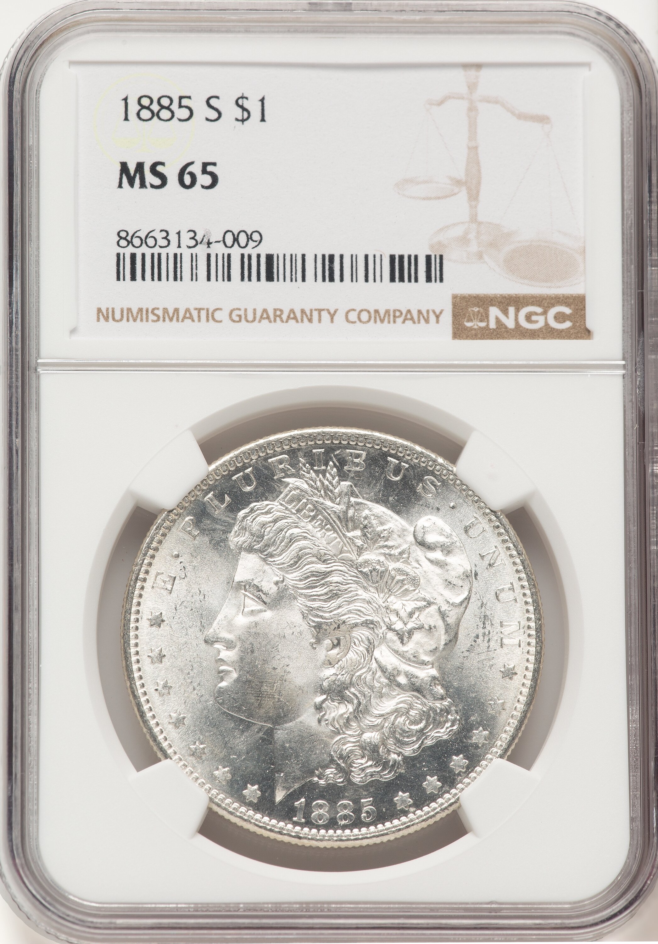 1885-S S$1 65 NGC
