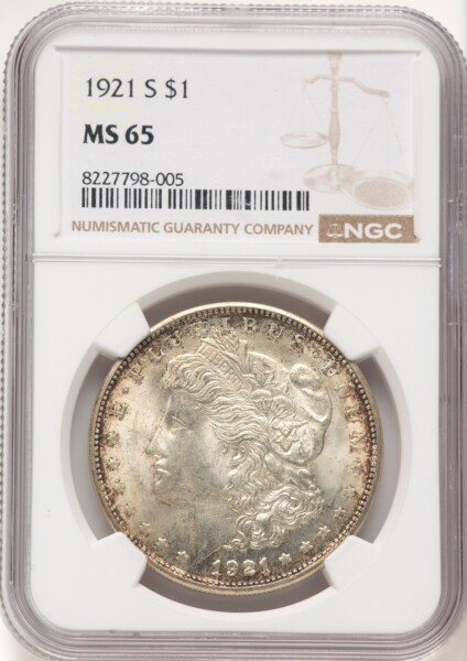 1921-S S$1 65 NGC