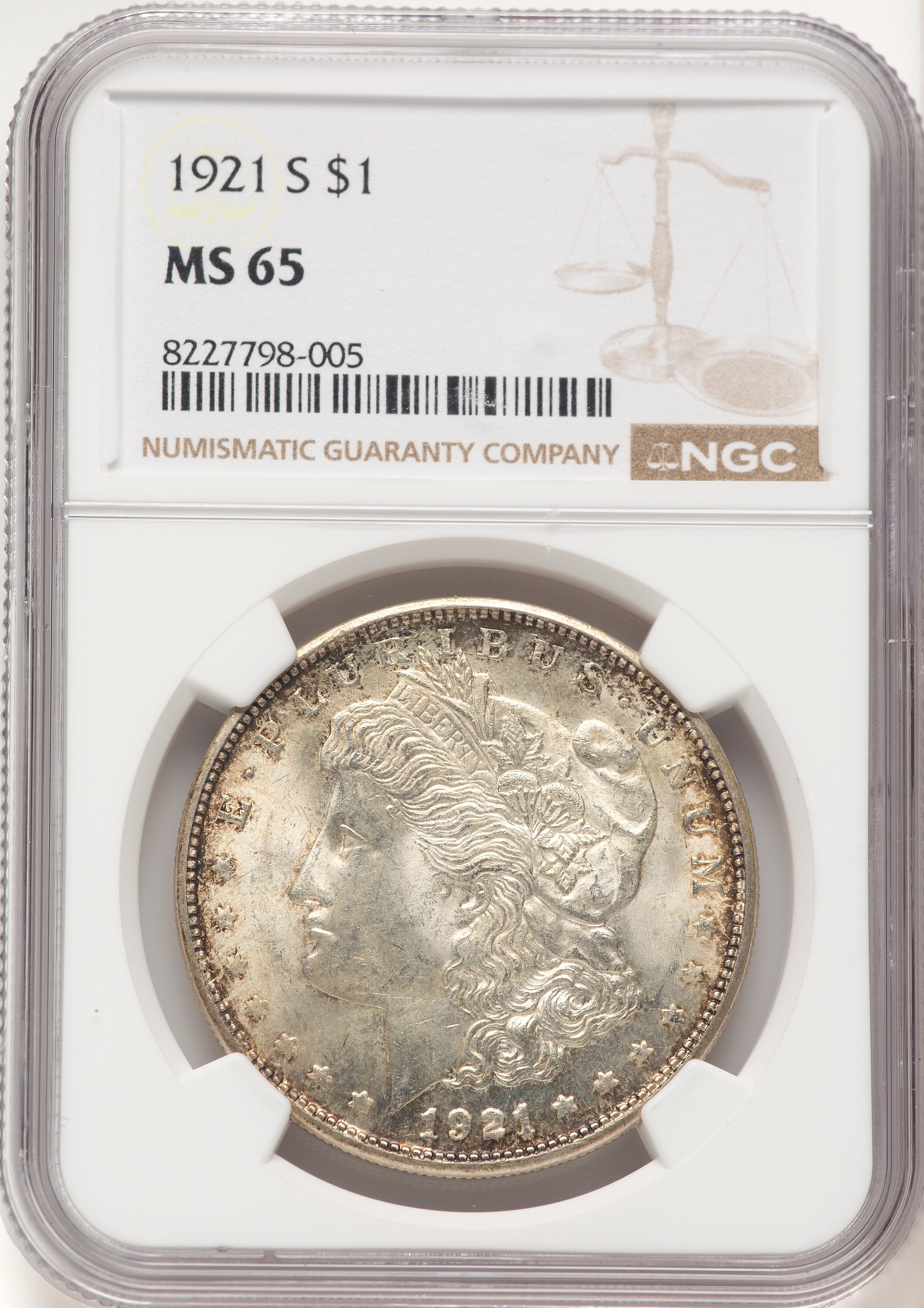 1921-S S$1 65 NGC