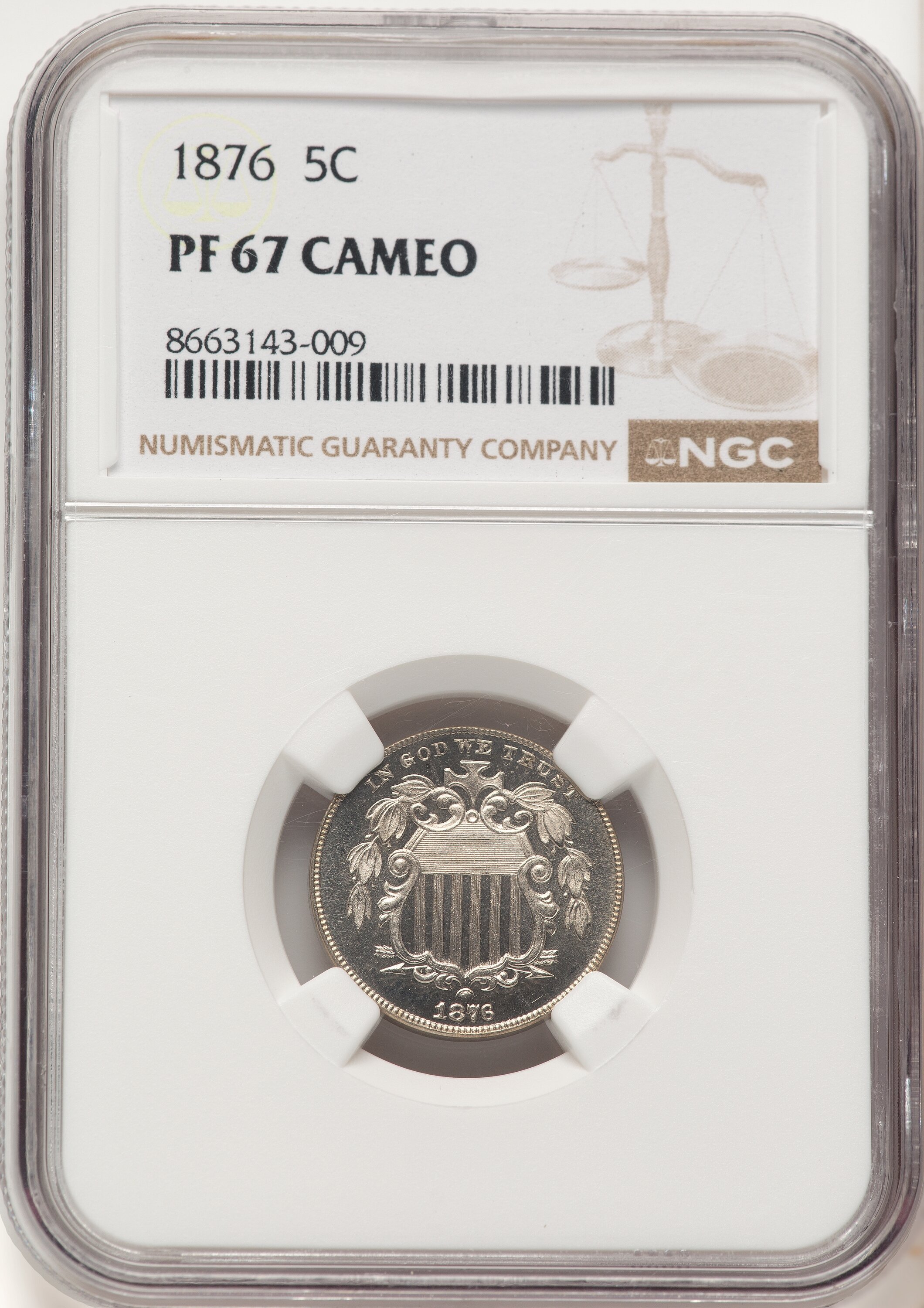 1876 5C, CA 67 NGC
