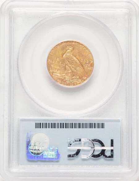 1910-S $5, MS 62 PCGS