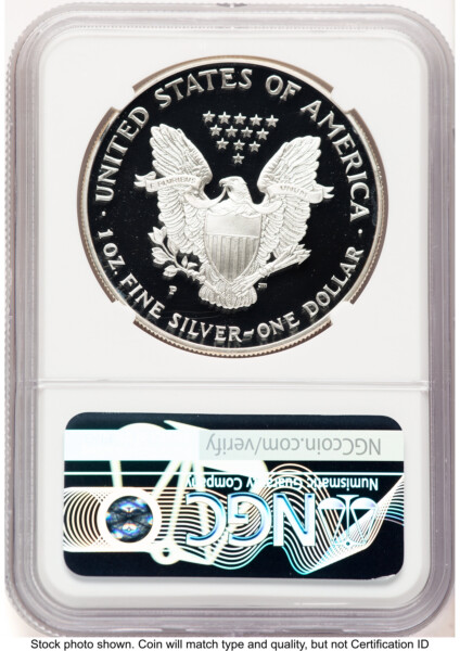 1994-P Proof Silver Eagle 1 oz Mike Castle 70 NGC