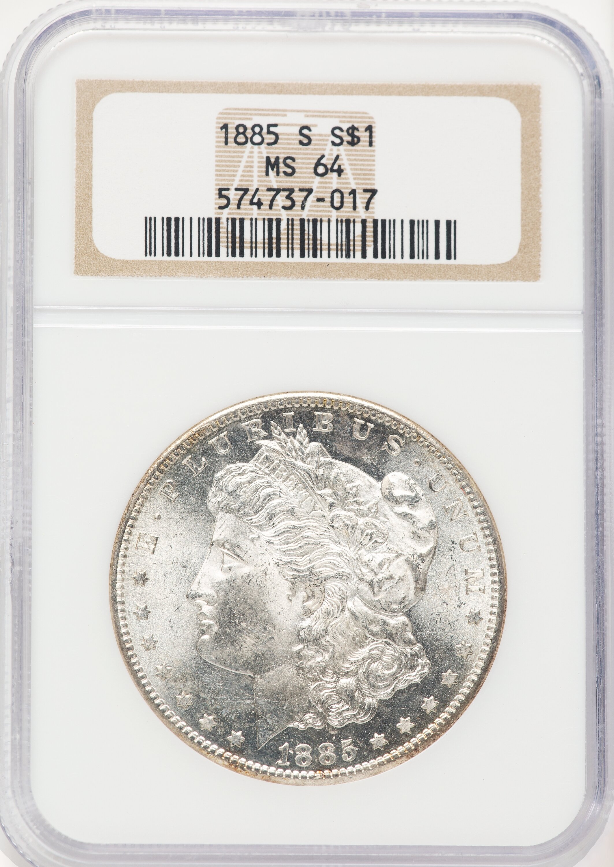 1885-S S$1 64 NGC