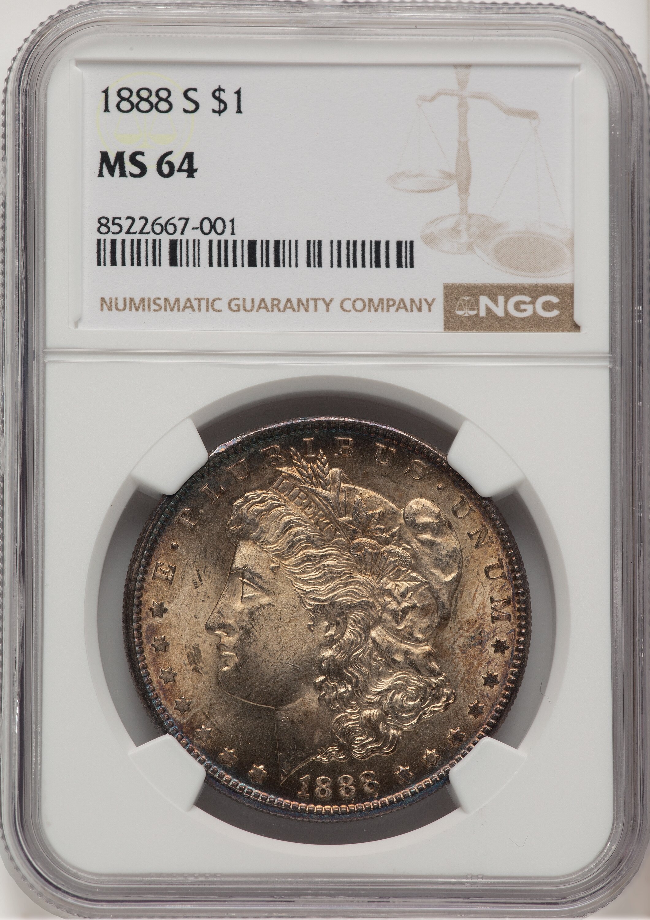 1888-S S$1 64 NGC