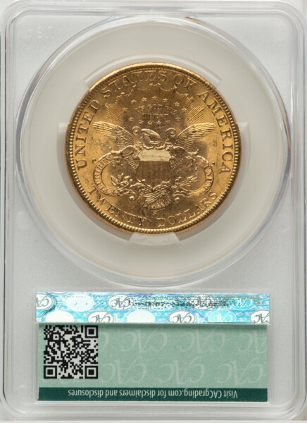 1898-S $20 62 CACG