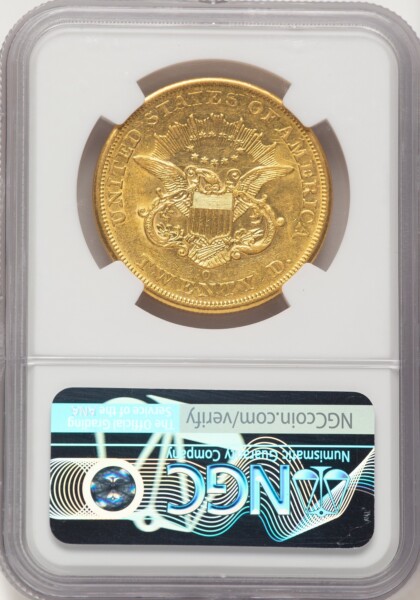 1852-O $20 Brown Label 58 NGC