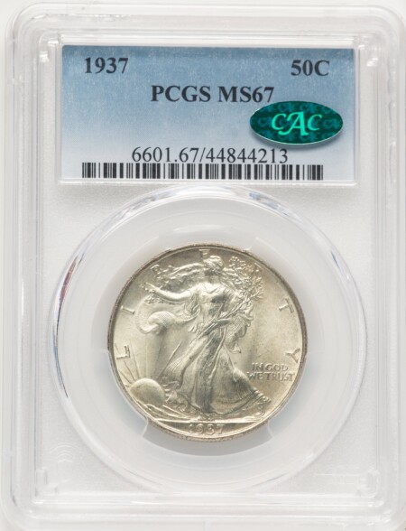 1937 50C CAC 67 PCGS