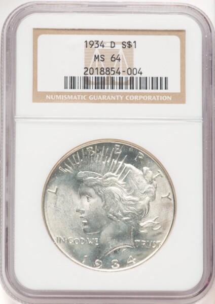 1934-D S$1 64 NGC