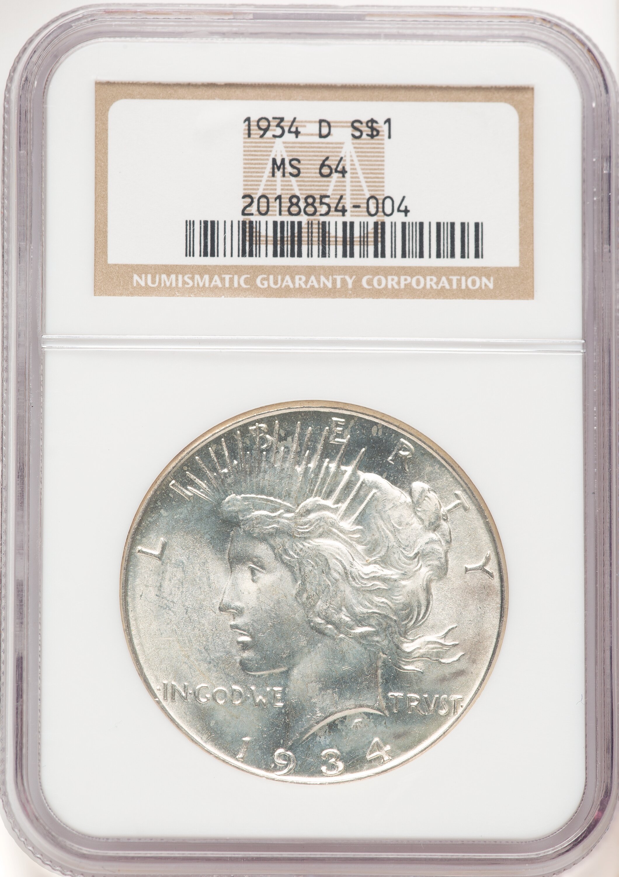 1934-D S$1 64 NGC