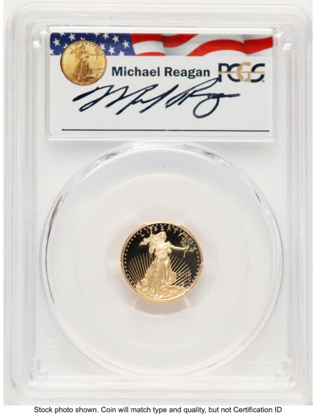 2019-W Proof Gold Eagle 1/10 oz Reagan Legacy Series Michael Reagan 70 PCGS