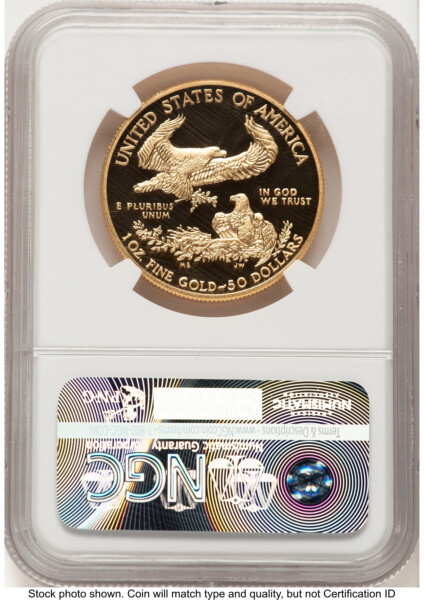 2015-W Proof Gold Eagle 1 oz ER Blue 70 NGC