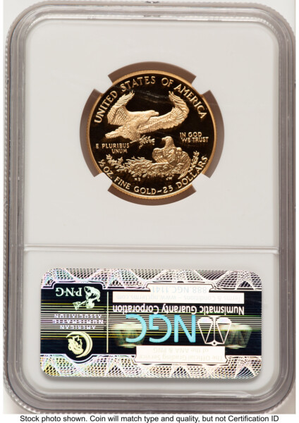 1999-W Proof Gold Eagle 1/2 oz Brown Label 70 NGC