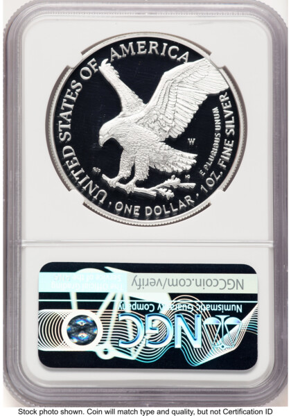 2021-W TY2 Proof Silver Eagle 1 oz 2022 US Mint DC Releases Mike Castle 70 NGC