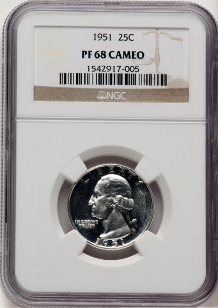 1951 25C, CA 68 NGC