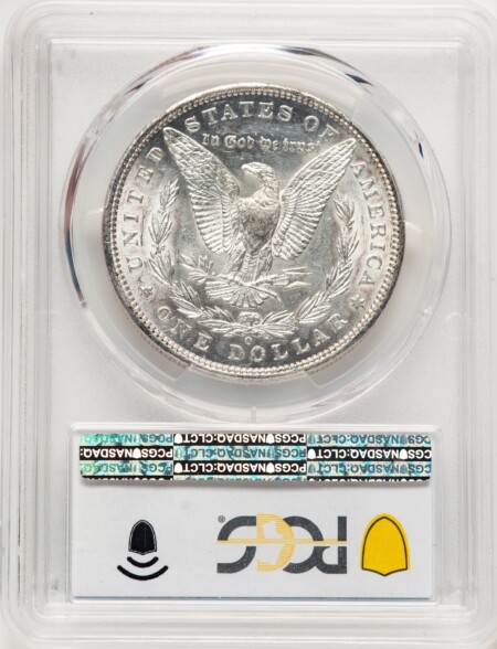 1895-O S$1 PCGS Secure Blue Gradient 58 PCGS