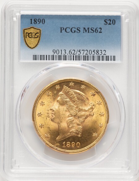 1890 $20 PCGS Secure 62 PCGS