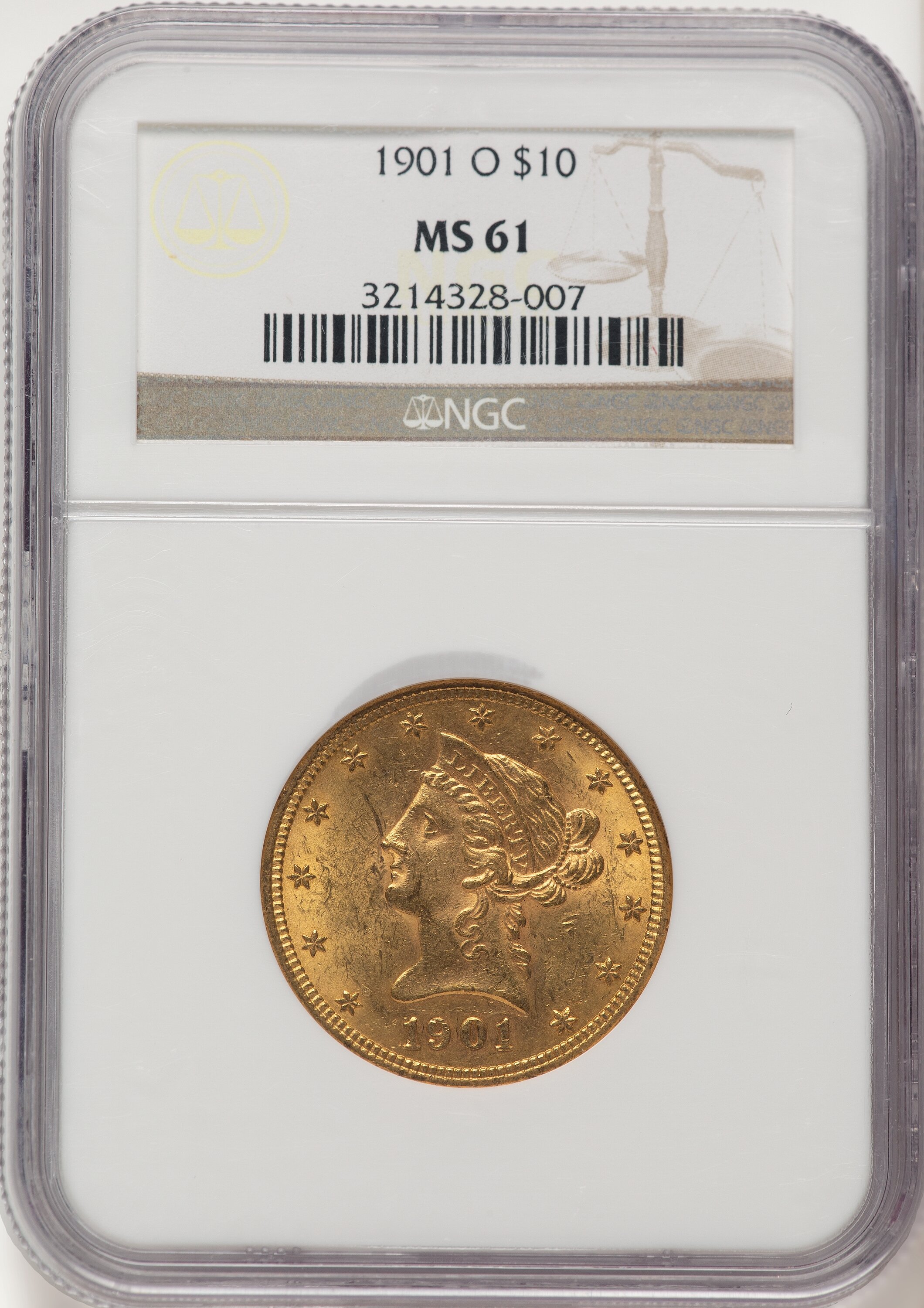 1901-O $10 61 NGC