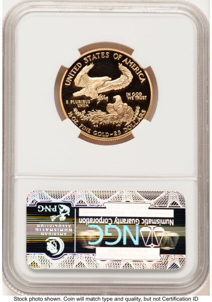 2005-W Proof Gold Eagle 1/2 oz Brown Label 70 NGC
