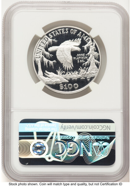 1999-W Proof Platinum Eagle 1 oz Mike Castle 70 NGC