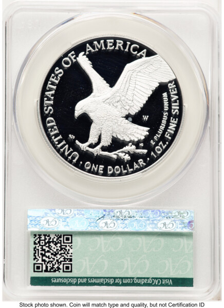 2024-W Proof Silver Eagle 1 oz First Delivery 70 CACG