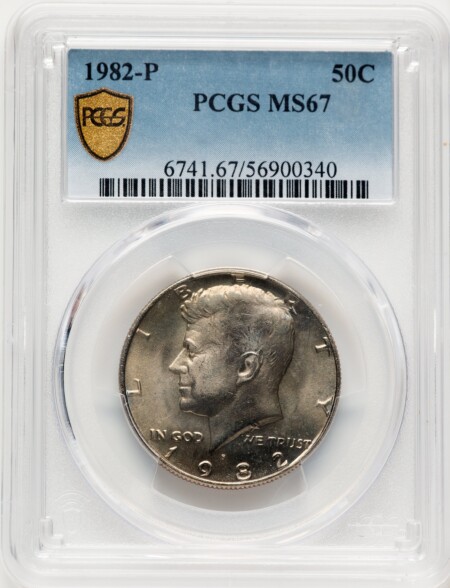 1982-P 50C, MS PCGS Secure 67 PCGS